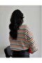 Women's Colorful Striped Knitwear Sweater - 2