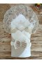 S.Kahve Baby Girl and Boy Blanket Special Design Lace Mevlütlük Gift Swaddle Hospital Release - 3