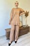 Biscuit Women's Knitwear Tunic and Trousers Set - Hijab Design - 3