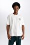 Fit Oversize Fit Crew Neck Printed Short Sleeve T-Shirt A9860ax23wn - 6