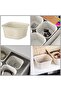 Nojig Beige 10x10x5 Cm Box Paper Clip Holder Organizer Desktop Drawer Storage Box