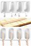 4-Piece Ice Cream Mold And 50 Ice Cream Sticks