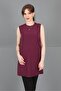 Zero Neckline Sleeveless Blouse - Plum - 3001100 - 7