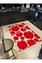 Paris Collection Text Detailed Red Apples Patterns Modern Decorative Carpet Paris35 - 2