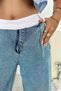 Wide Fit - Women's Jeans Trousers with Boxer Detail - 4