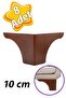 8 Pieces Azalea 10 cm Walnut Wood Patterned Luxury Furniture Sofa Coffee Table Unit Armchair Leg Plastic Base Foot