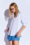 Beige Striped Women's Shirt |   Ek334862-7431 - 2