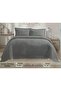 Helena Double Bedspread Set Gray |   Flounce Pillowcase 240X260 - 6
