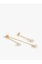 Pearl Earring Chain Detailed Steel Mixed - 2