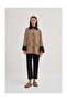Pocketed Garnished Short Trench Coat