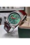 41mm Elegant Coffee Green Japanese Automatic Mens Wrist Watch - 2