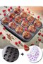 12 Pieces Muffin Cake Mold and 100 Colorful, Cupcake, Browni, Cake Paper Mold