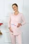 Women's Long Sleeve Maternity Pajamas Set Powder 45501 - 3