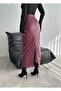 2243 Maxi Boy Leather Pencil Skirt with Zippered and Slit on the Back - 4