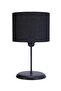 Metal Leg Fabric Table Bed with Headboard - Night Lamp Lampshade