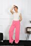 Pink Combed Cotton Women's Set - Wide Leg 5501 - 2