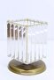 Crystal Stone Detailed Table - Lampshade Night Lamp and Bedside - 2