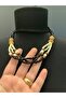 Bamboo Beaded Colorful Women's Necklace 21 cm - 4