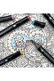Set of 36 Double Ended Touch Marker Art Design Pens Imported Product with Stand and Bag Gift - 8