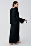 Long Sleeve Lace Stretchy Viscose Nightgown Dressing Gown Set - 3