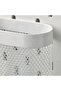 Skadıs 3 Piece Set 3 Multi-Purpose Steel Panel Pieces White Storage Baskets - 2