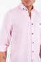 Rose Long Sleeve Straw Linen Men's Shirt |   Me22S 111498 -1498 - 5