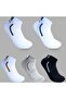 Unisex 5-Piece Sports Booties Socks Colorful - 2