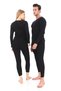 New Season Winter Warm Cotton Thermal Bottom Top Set, Men's & Women's Black Couple Underwear Set - 8