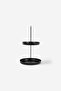 Black Metal Organizer - Round Base, Two-Layer Set, Makeup Stand - Misbon - 2