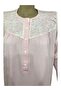 Women's Robe Patted Pajama Set-14294-pink - 6