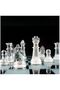 Premium Luxury Glass Chess Set - Transparent Frosted Gems, Elite Design, Custom Production Luxury Collection Set - 3