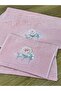 3D Flower Embroidered Boxed Dowry 1 Piece 50x90 Hand Face Towel 1 Piece 30x50 Kitchen Towel - 4