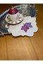 6 Pieces Gardenia Linen Soft Colored Leaf Patterned Cocktail Serving Napkin - 3
