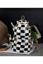 Elite Class Teapot Set Checkered Pattern