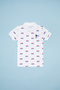Boy's White Polo Collar T-Shirt 50266077 -Vr013