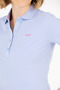 Women's Blue Basic Polo Collar 50266348-VR036 - 7