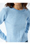Blue Women's Basic Sweater - 5