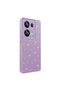 Redmi Note 13 Pro 4g Case Camera Protected Silvery Luxury Zore Cotton Cover - Lilac - 8