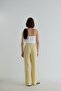 Ecru 100% Linen Mill Strapless Blouse - 6