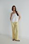 Ecru 100% Linen Mill Strapless Blouse - 7