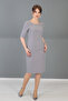 Cocktail Short Sleeve Dress-Anthracite - 9002100 - 3