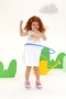 Girl's White Sleeveless Knitted Dress 50266727 -Vr013 - 2