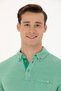 Men's Green Polo Neck T-Shirt 50263427 -Vr054 - 2