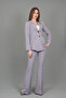 Yonca Jacket & Flared Trousers Set-Anthracite - 1027530 - 3
