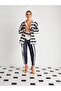 Hooded Elastic Waist Denim Jacket - 3