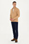 Men's Sand Melange Basic Knitwear Cardigan 50268938 -Vr123 - 4