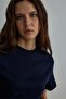 تي شيرت أساسي مريح باللون الكحلي - 8