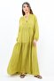 Prive Women's Base 100% Viscose Oil Green Maxi Length Summer Dress - 4
