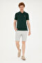 Men's Dark Green Basic T-Shirt 50267944 -Vr079 - 4