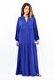 Prive Women's Base 100% Viscose Cobalt Blue Maxi Length Summer Dress - 8